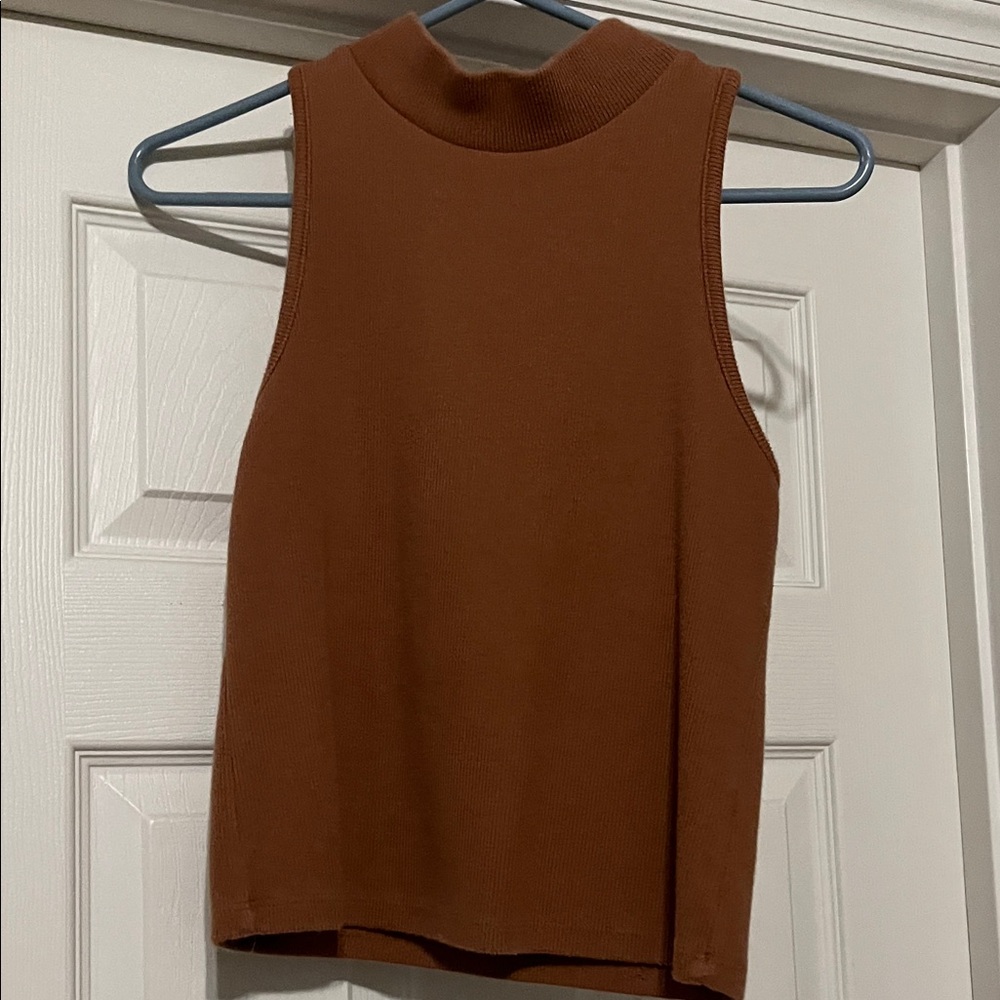 a new day Sleeveless Brown Tank Top